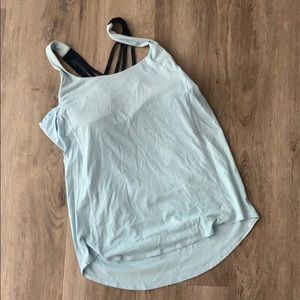 Lulu tank with built in bra/ backless